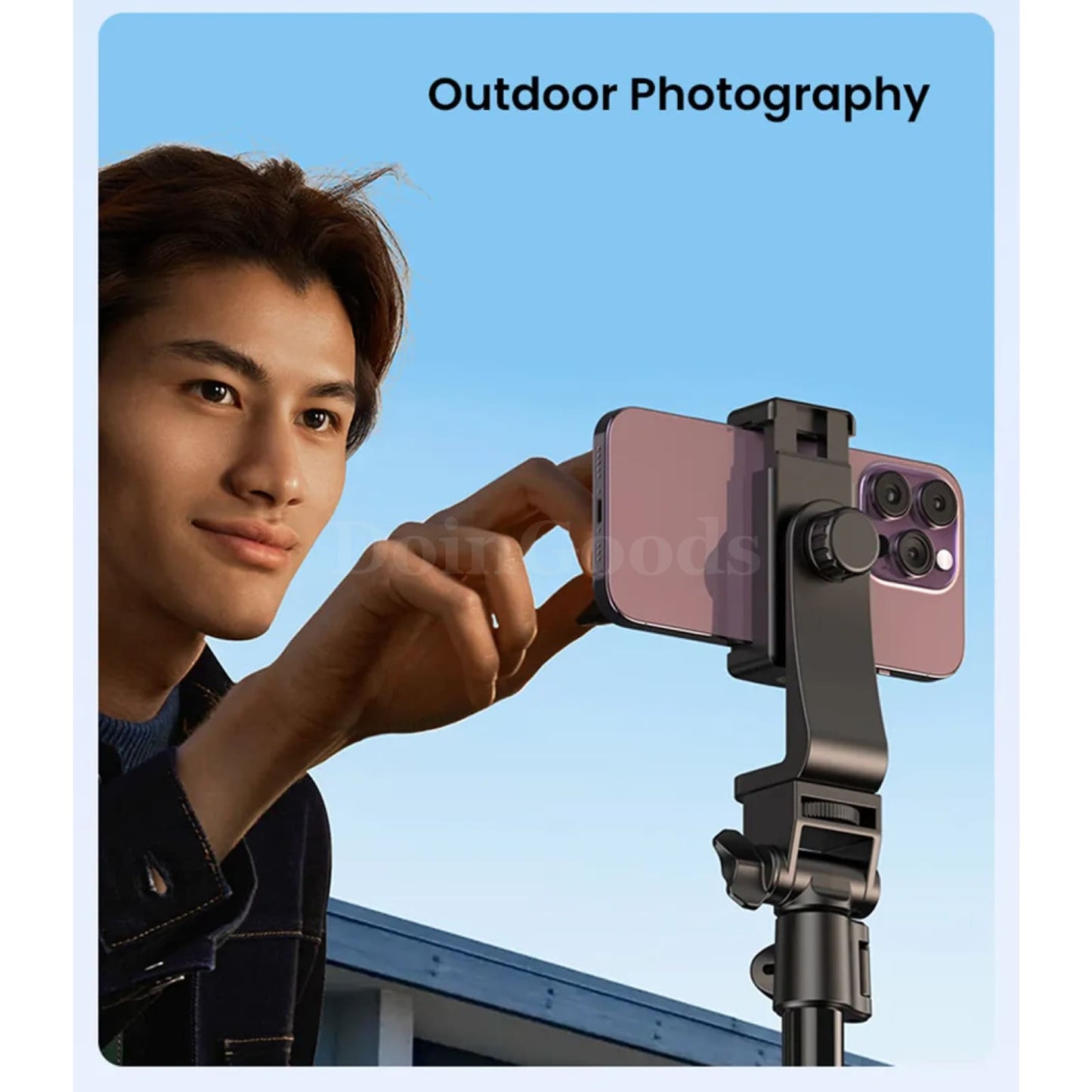 Ugreen 1.7M Foldable Aluminum Phone Tripod Stand Gopro Iphone Samsung Xiaomi 301635