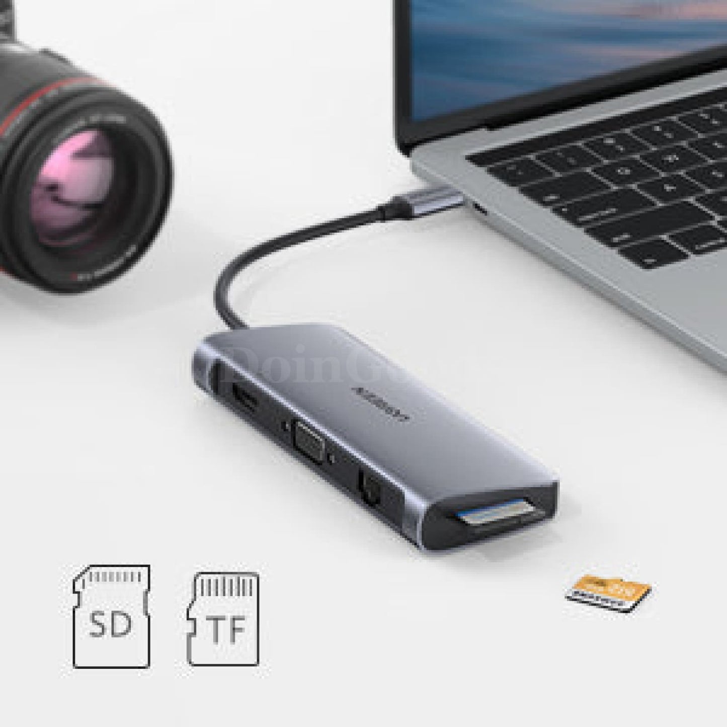 Ugreen 10-In-1 Usb C Hub Hdmi 4K Vga 3.0 Pd 3.5Mm For Macbook Ipad Pro 301635