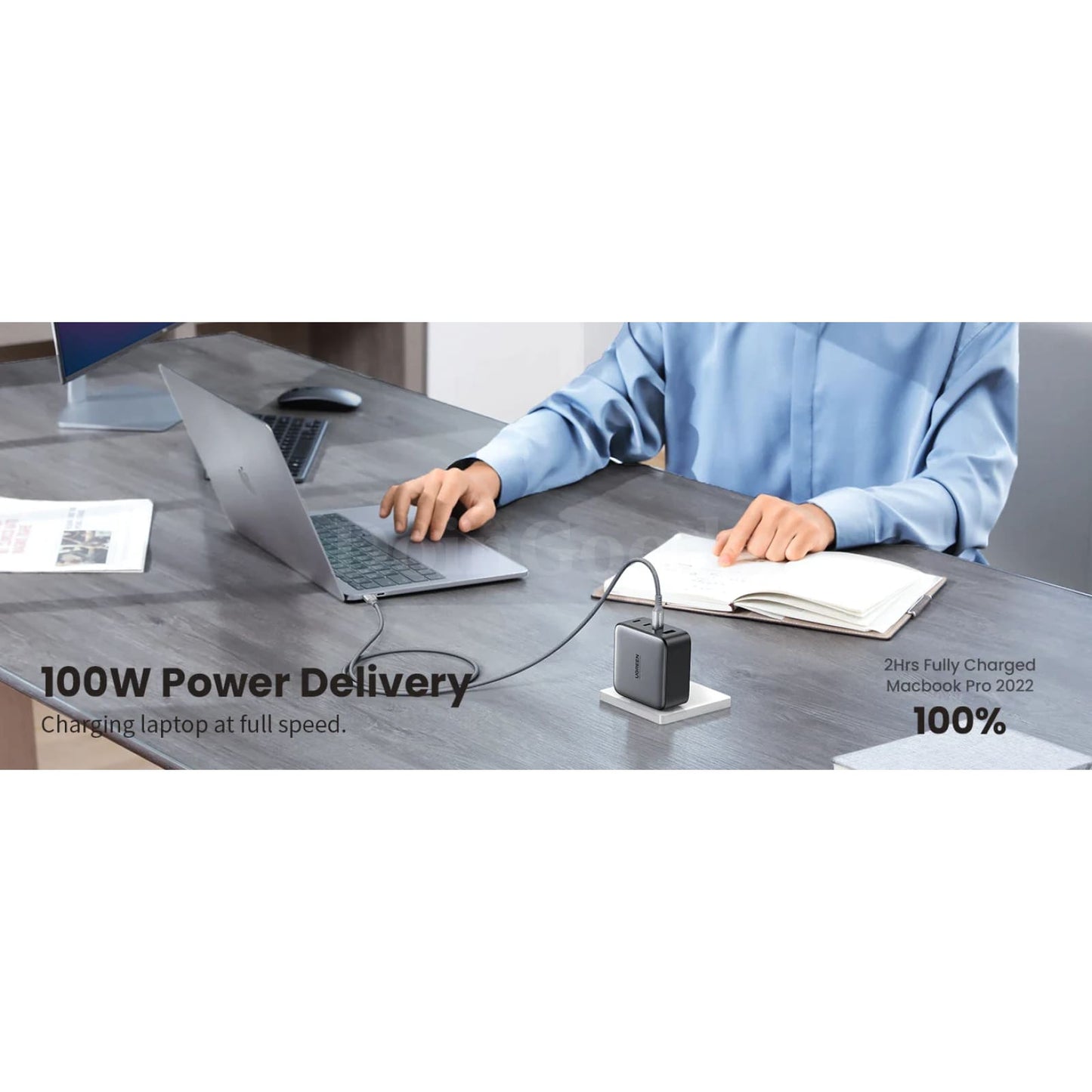 Ugreen 100W Usb C Fast Charging Cable For Iphone 15 Macbook Pro 5A E-Marker Chip 301635