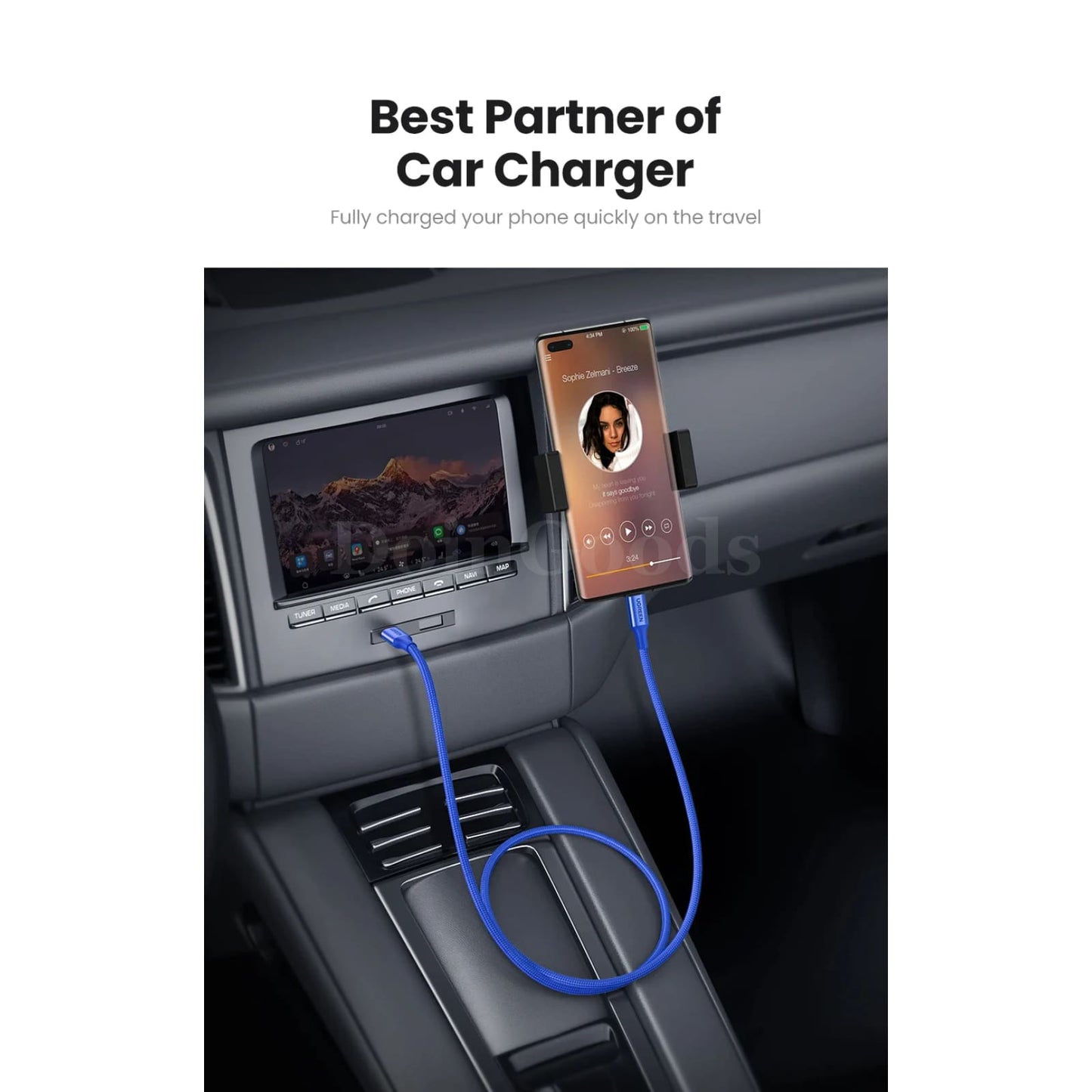 Ugreen 100W Usb Type C To Cable Pd100W Fast Charge Qc4.0 For Macbook Samsung 301635