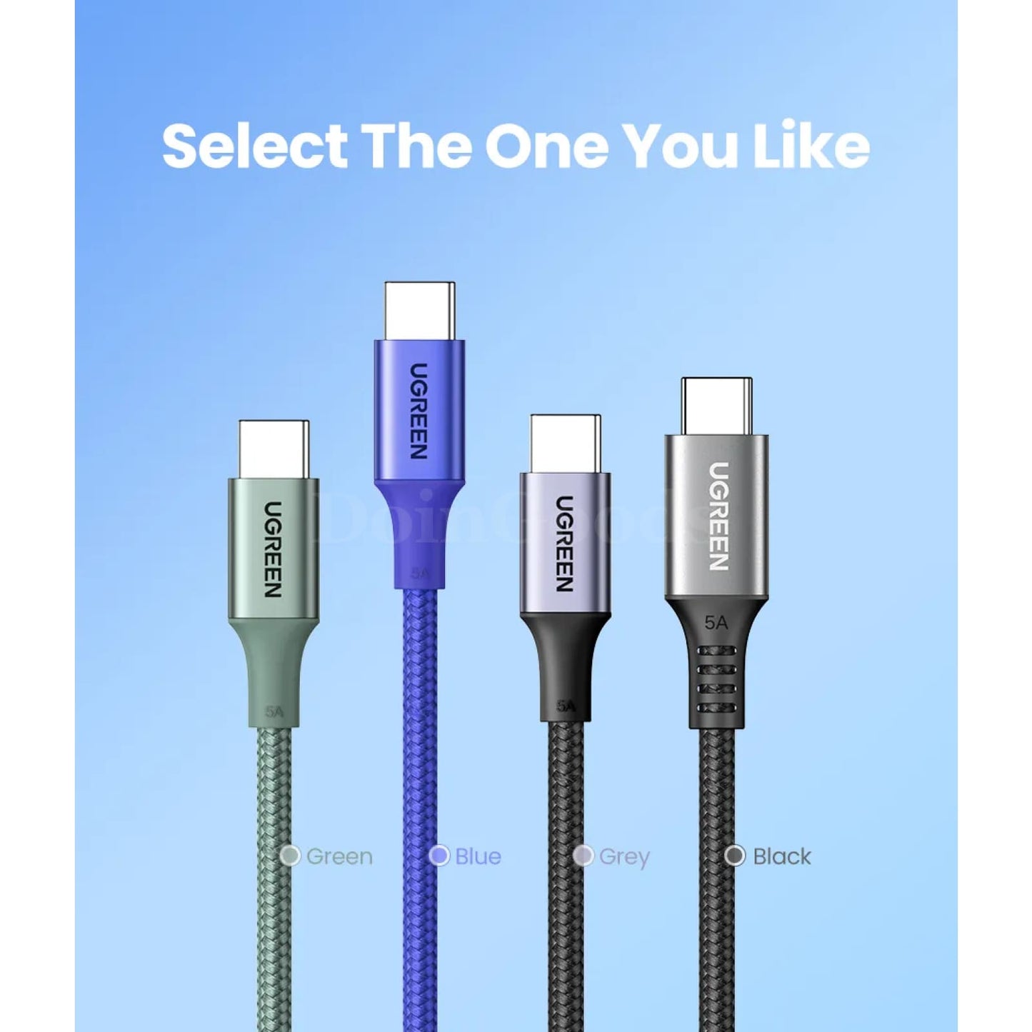 Ugreen 100W Usb Type C To Cable Pd100W Fast Charge Qc4.0 For Macbook Samsung 301635