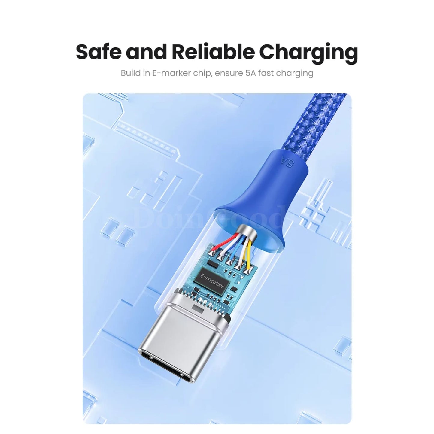 Ugreen 100W Usb Type C To Cable Pd100W Fast Charge Qc4.0 For Macbook Samsung 301635