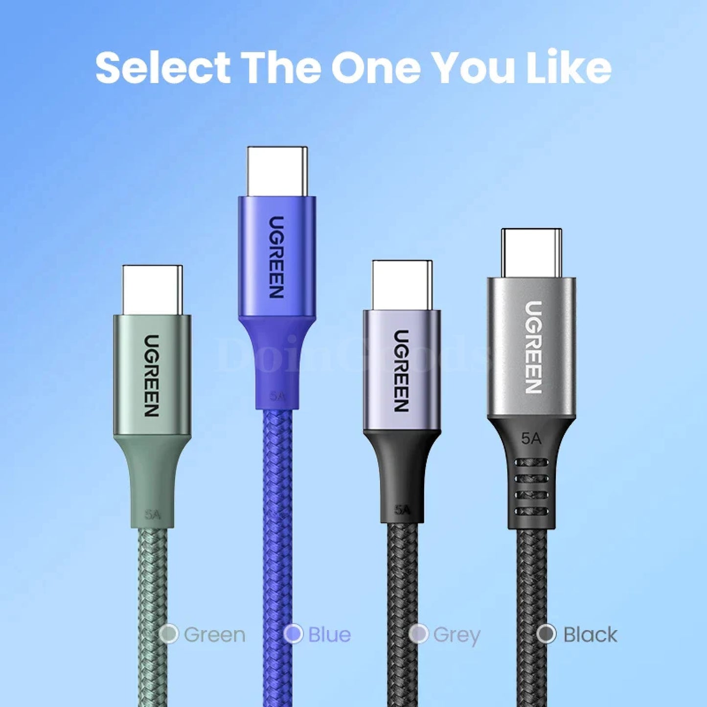 Ugreen 100W Usb Type C To Cable Pd100W Fast Charge Qc4.0 For Macbook Samsung 301635
