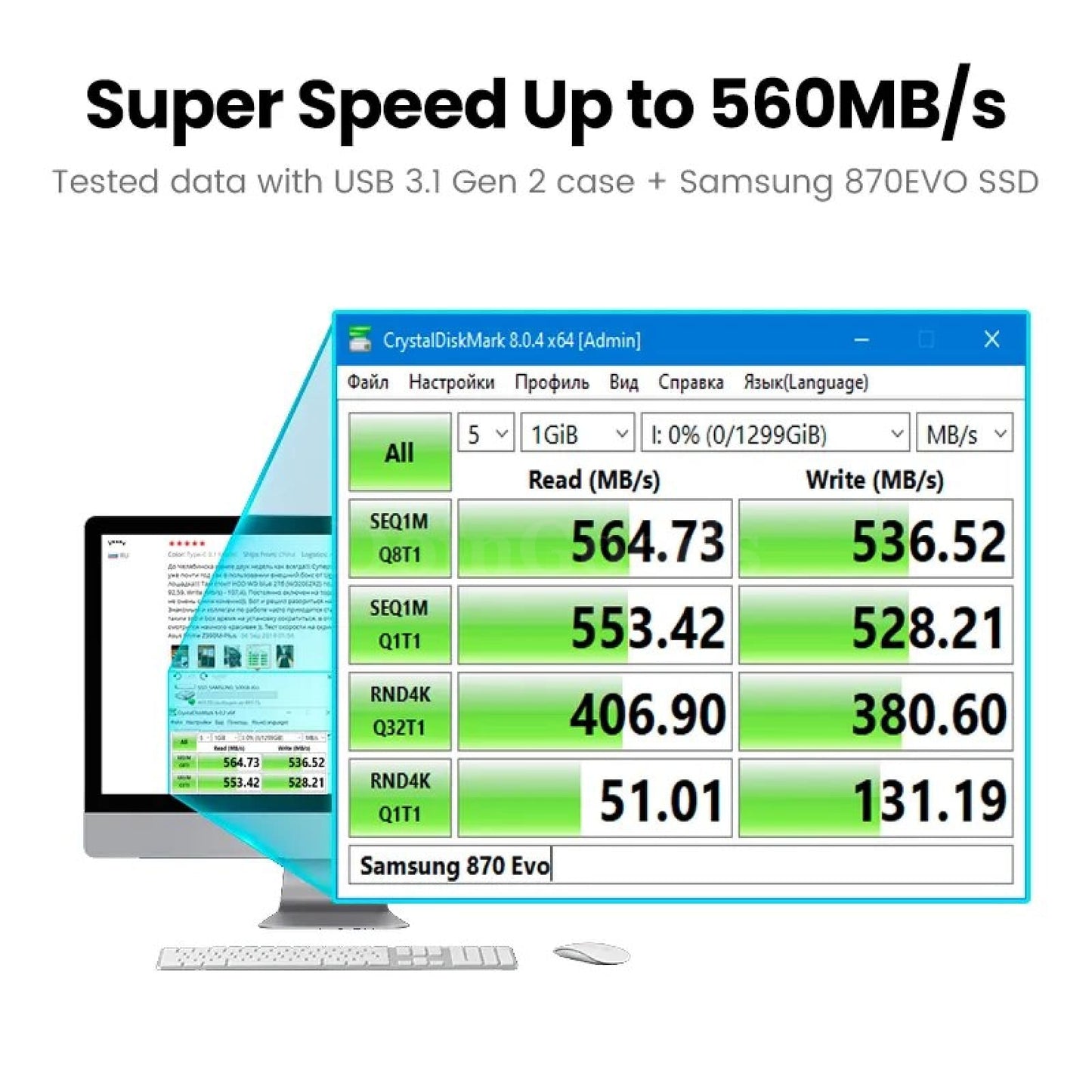 Ugreen 2.5 Sata To Usb 3.0 Hdd Case - Hard Drive Enclosure For Ssd And 301635-