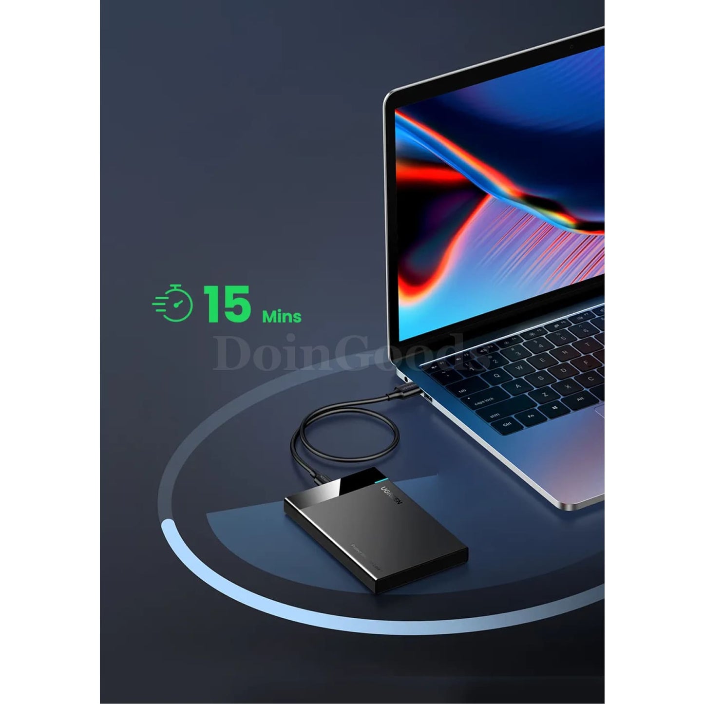 Ugreen 2.5 Sata To Usb 3.0 Hdd Case - Hard Drive Enclosure For Ssd And 301635-