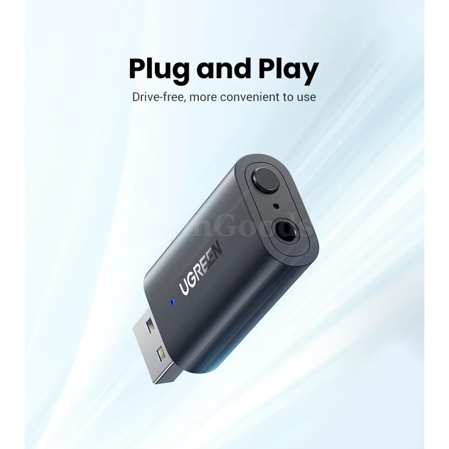 Ugreen 2 In 1 Bluetooth Car Adapter 5.1 Stereo Transmitter Receiver 3.5Mm Aux 301635