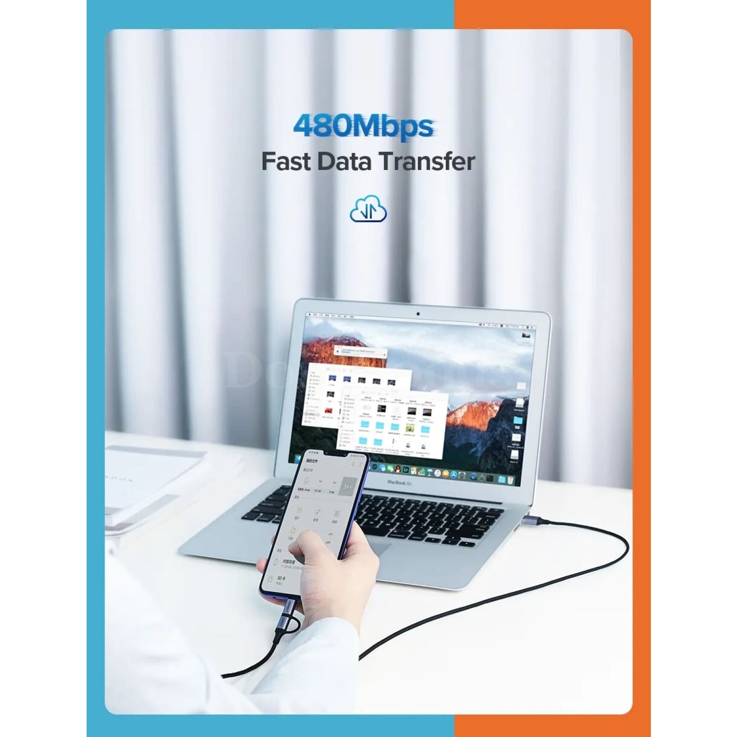 Ugreen 2-In-1 Usb Type C And Micro Cable For Samsung Galaxy S10 S9 - Fast Charging Data Transfer