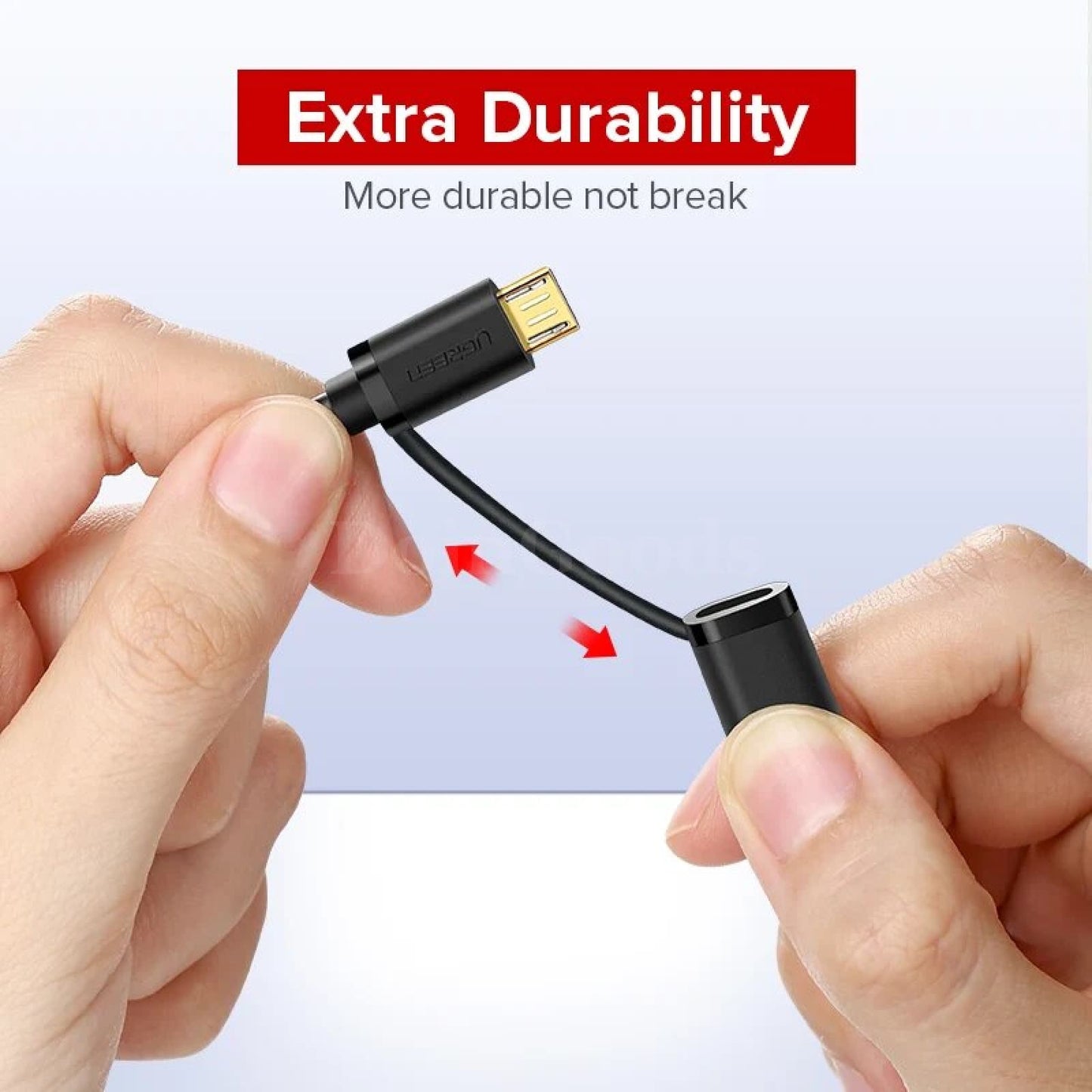 Ugreen 2-In-1 Usb Type C And Micro Cable For Samsung Galaxy S10 S9 Plus Fast Charging 301635