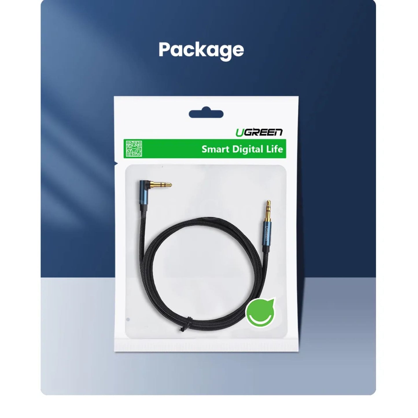 Ugreen 3.5Mm Male Audio Jack Aux Cable For Car Headphones Mp3/4 And Phones 301635