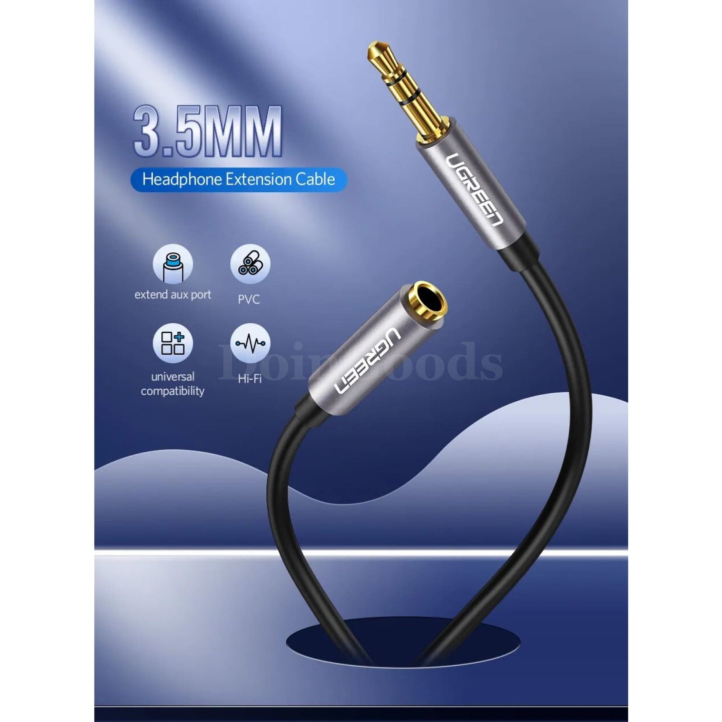 Ugreen 3.5Mm Male To Female Extension Audio Cable - Headphone And Aux 301635