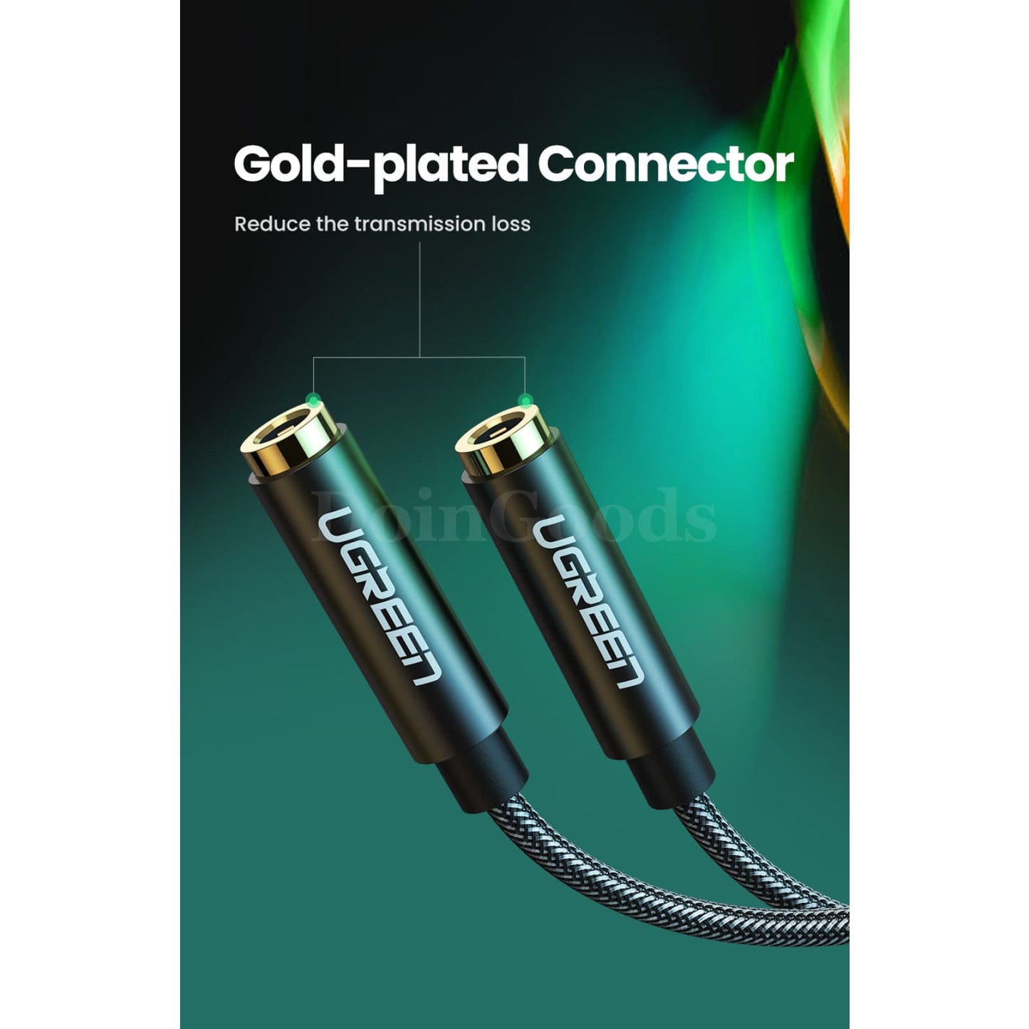 Ugreen 3.5Mm Male To Female Splitter 2 Audio Headphone Y Cable Adapter Aux Plug 301635