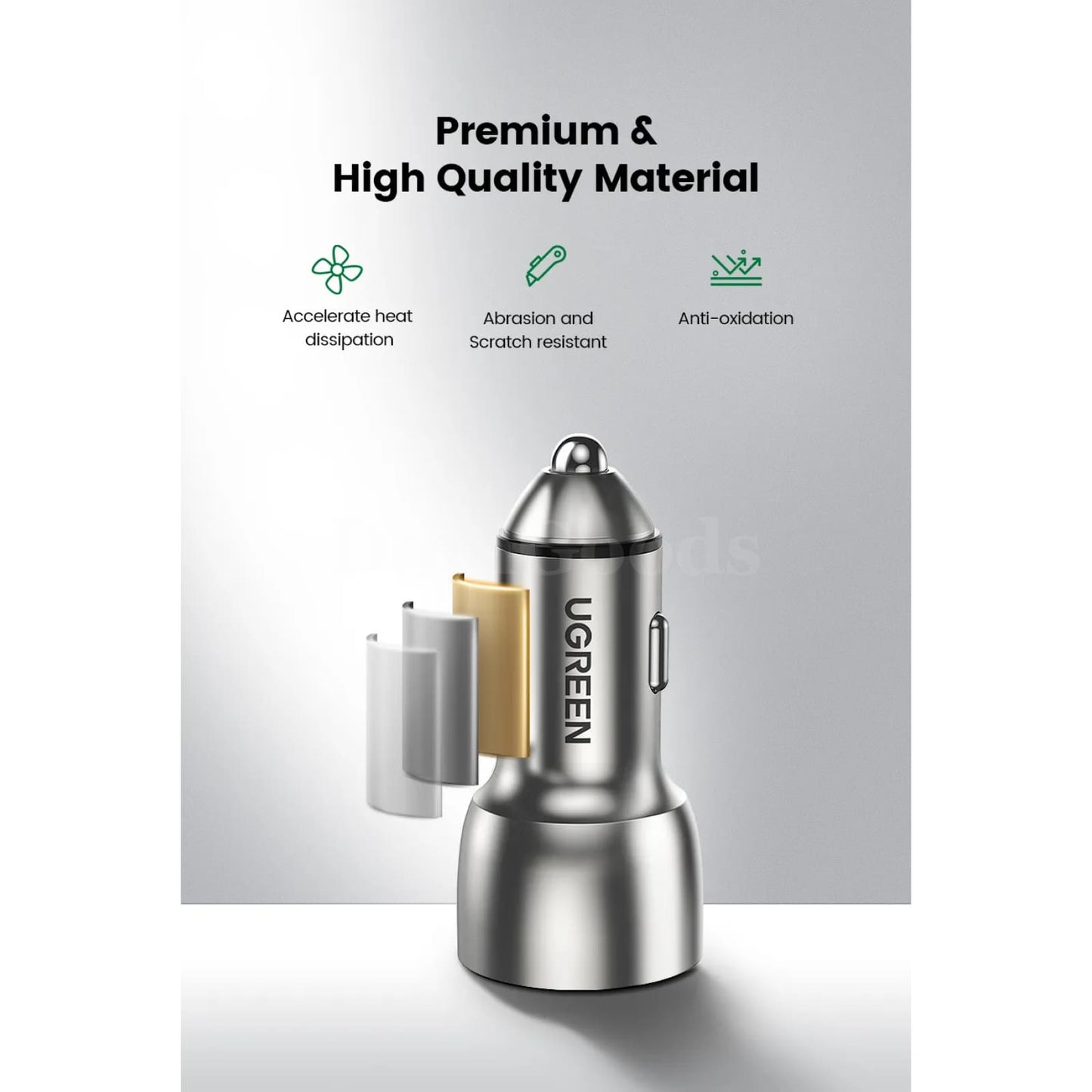 Ugreen 36W Quick Charge 4.0/3.0 Usb Car Charger Type C Pd For Iphone 14 13 12 Xiaomi 301635