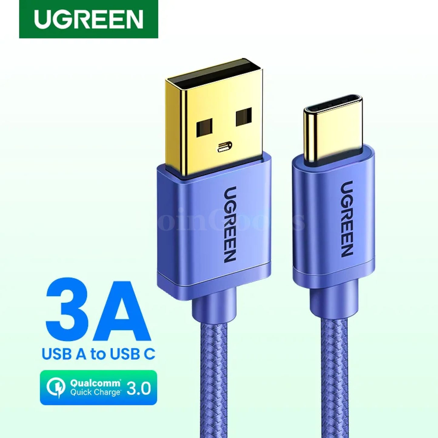Ugreen 3A Usb C Cable For Samsung S21 Xiaomi Type Charging 301635