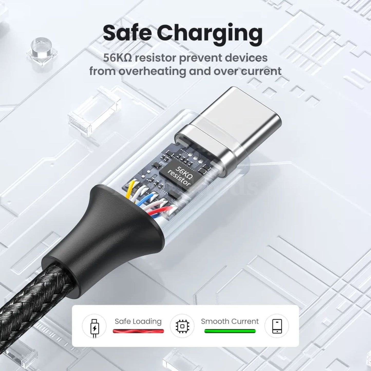 Ugreen 3A Usb Type C Cable Fast Charging Realme Xiaomi Samsung S21 Ipad Poco 301635