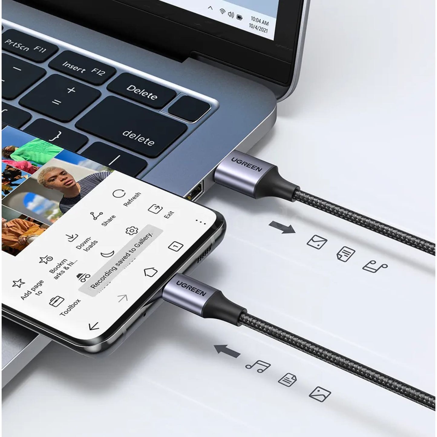 Ugreen 3A Usb Type C Cable Fast Charging Realme Xiaomi Samsung S21 Ipad Poco 301635