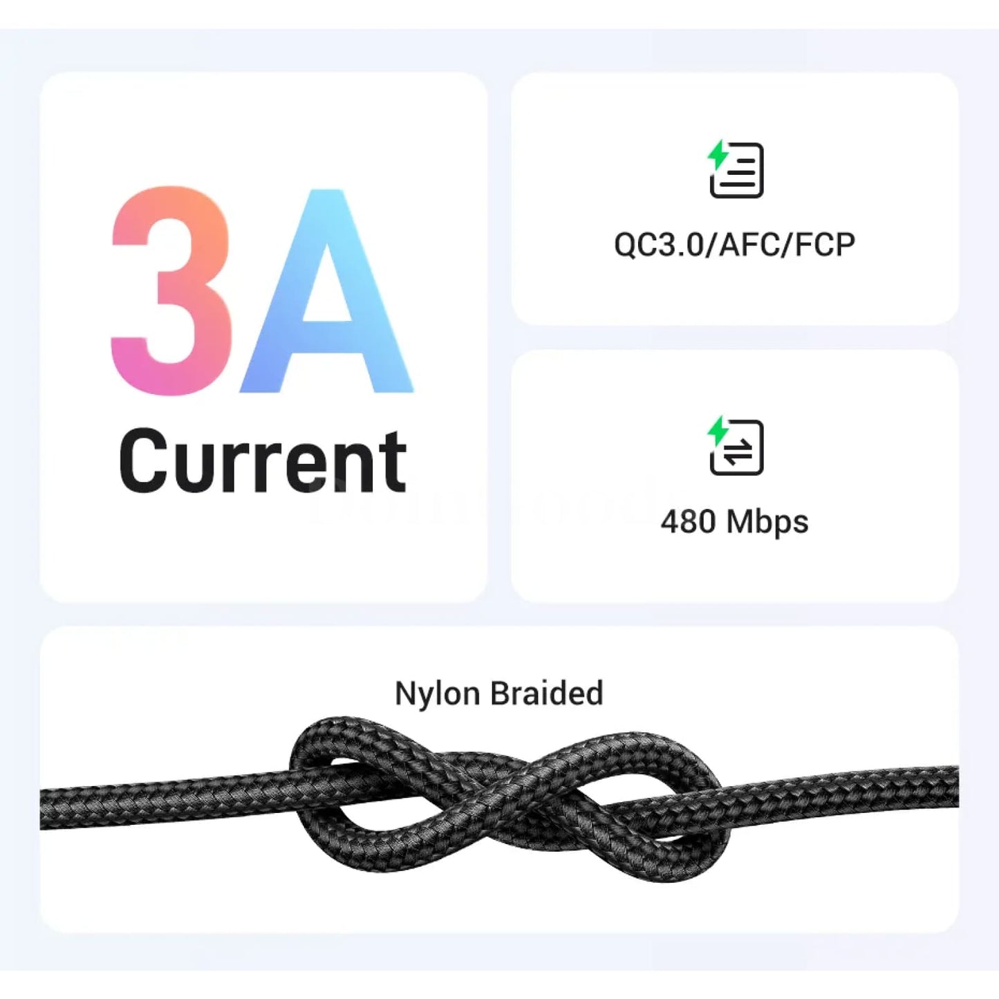 Ugreen 3A Usb Type C Cable Fast Charging Realme Xiaomi Samsung S21 Ipad Poco 301635