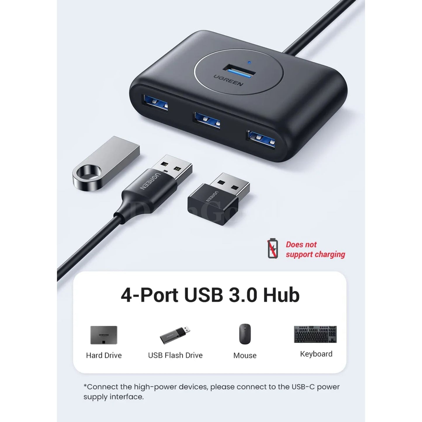 Ugreen 4 Ports Usb 3.0 Hub 5Gbps Splitter Macbook Pro Air Surface Pc Hard Drives 301635