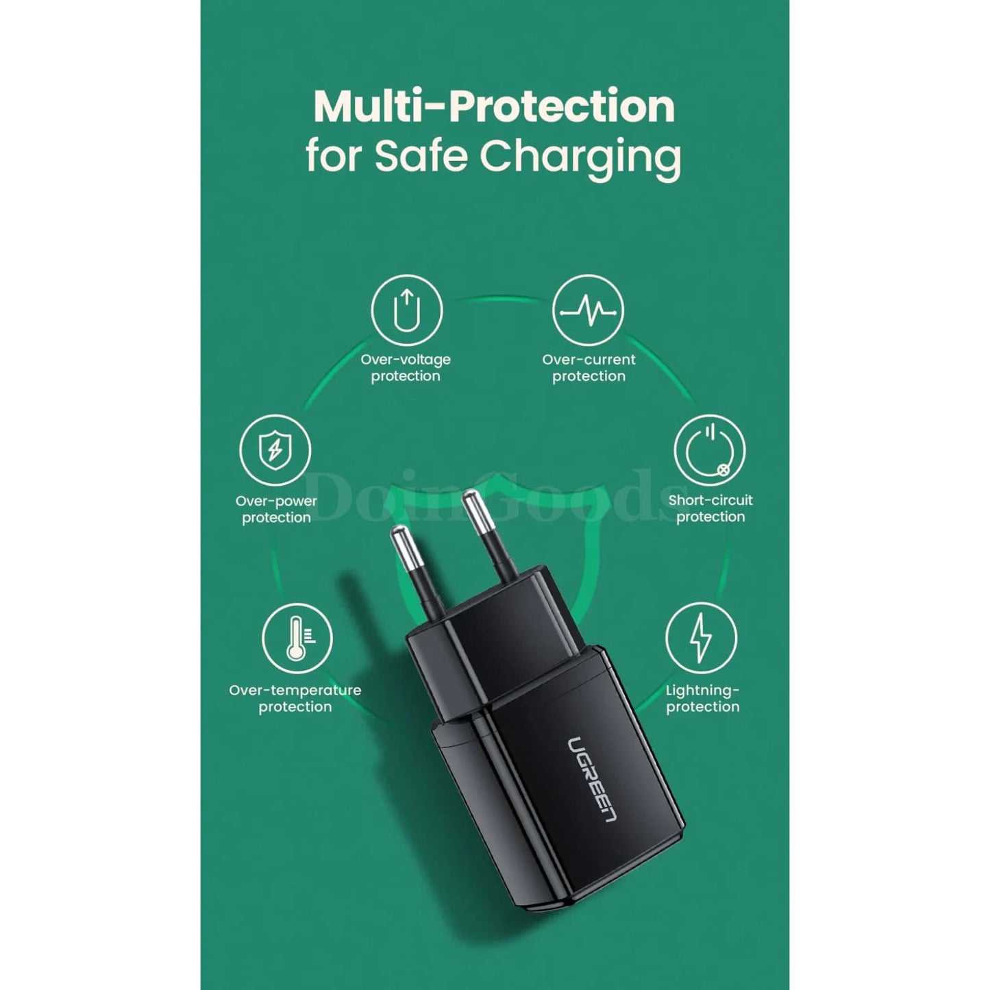 Ugreen 5V 2.1A Usb Charger Fast Wall Eu Adapter Iphone Ipad Samsung Xiaomi Mi 301635