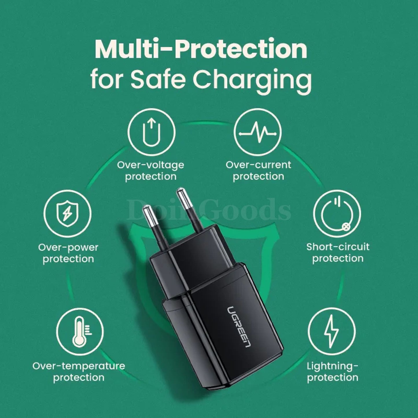 Ugreen 5V 2.1A Usb Charger Fast Wall Eu Adapter Iphone Ipad Samsung Xiaomi Mi 301635