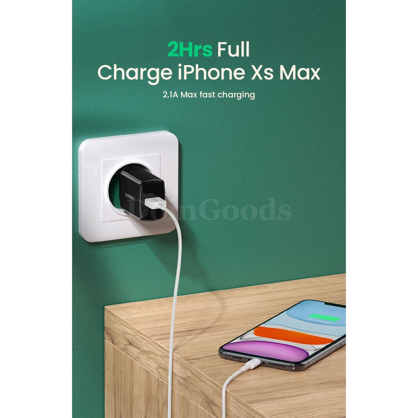 Ugreen 5V 2.1A Usb Charger Fast Wall Eu Adapter Iphone Ipad Samsung Xiaomi Mi 301635