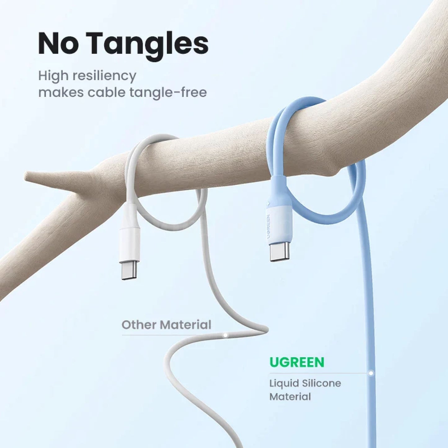 Ugreen 60W 100W Usb C To Type Cable For Iphone 15 Macbook Xiaomi Samsung 5A 301635