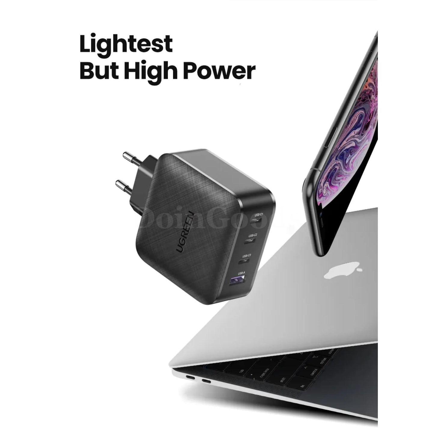 Ugreen 65W Gan Charger Quick Charge 4.0/3.0 Type C Pd For Iphone 15 14 13 Xiaomi 301635