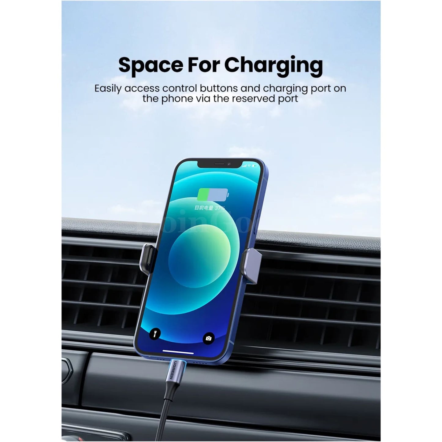 Ugreen Air Vent Car Phone Holder Stand For Xiaomi Samsung Iphone 15 14 301635