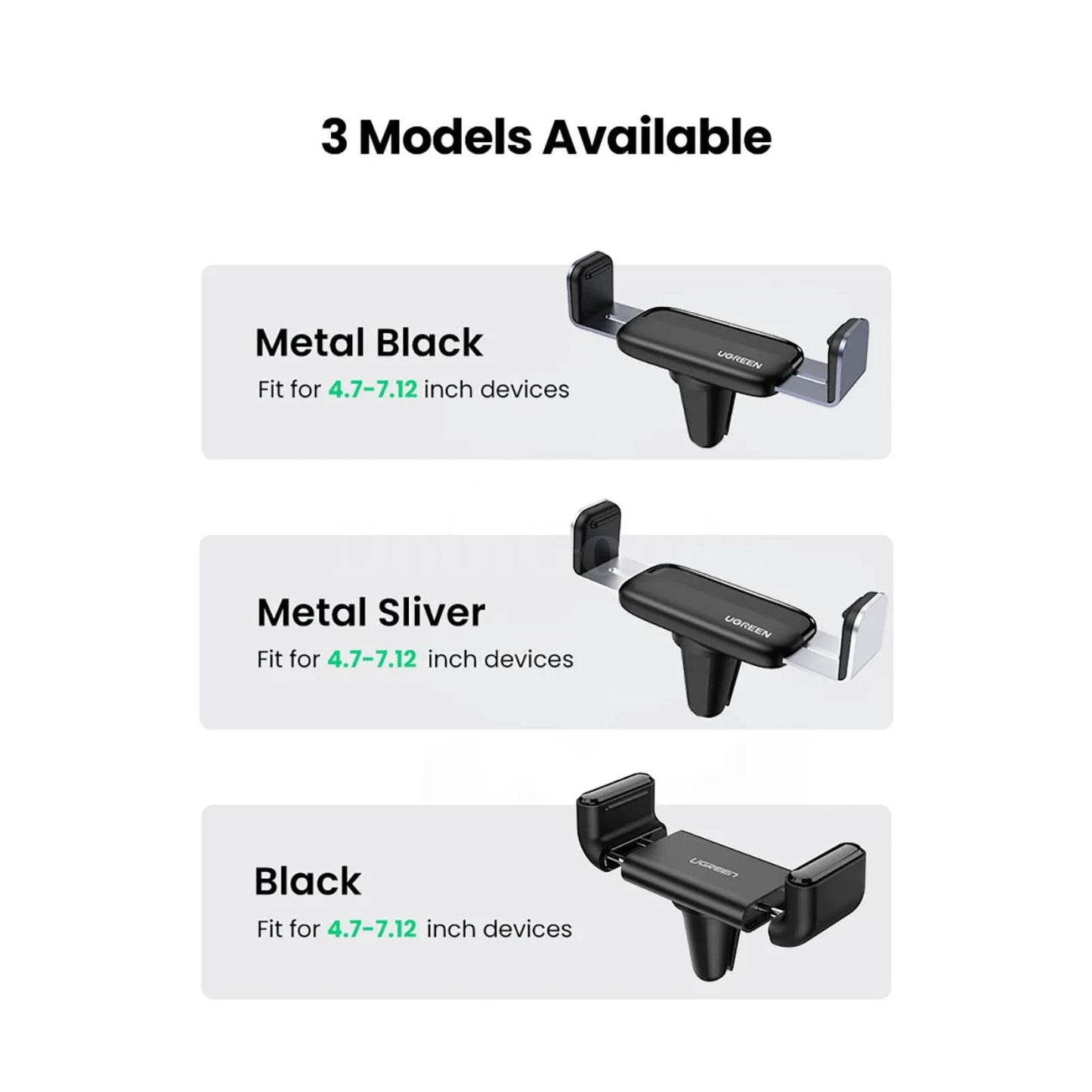 Ugreen Air Vent Car Phone Holder Stand For Xiaomi Samsung Iphone 15 14 301635