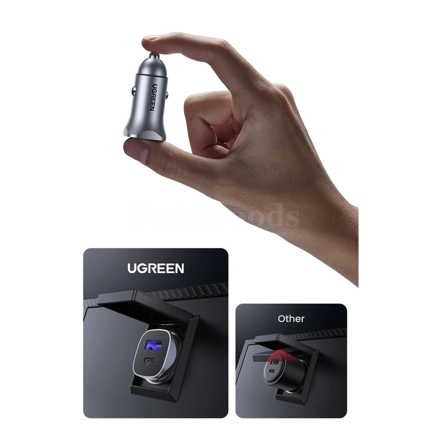 Ugreen Car Charger Fast Usb Type C Quick Charge 4.0 3.0 Iphone 15/14/13 Xiaomi 301635