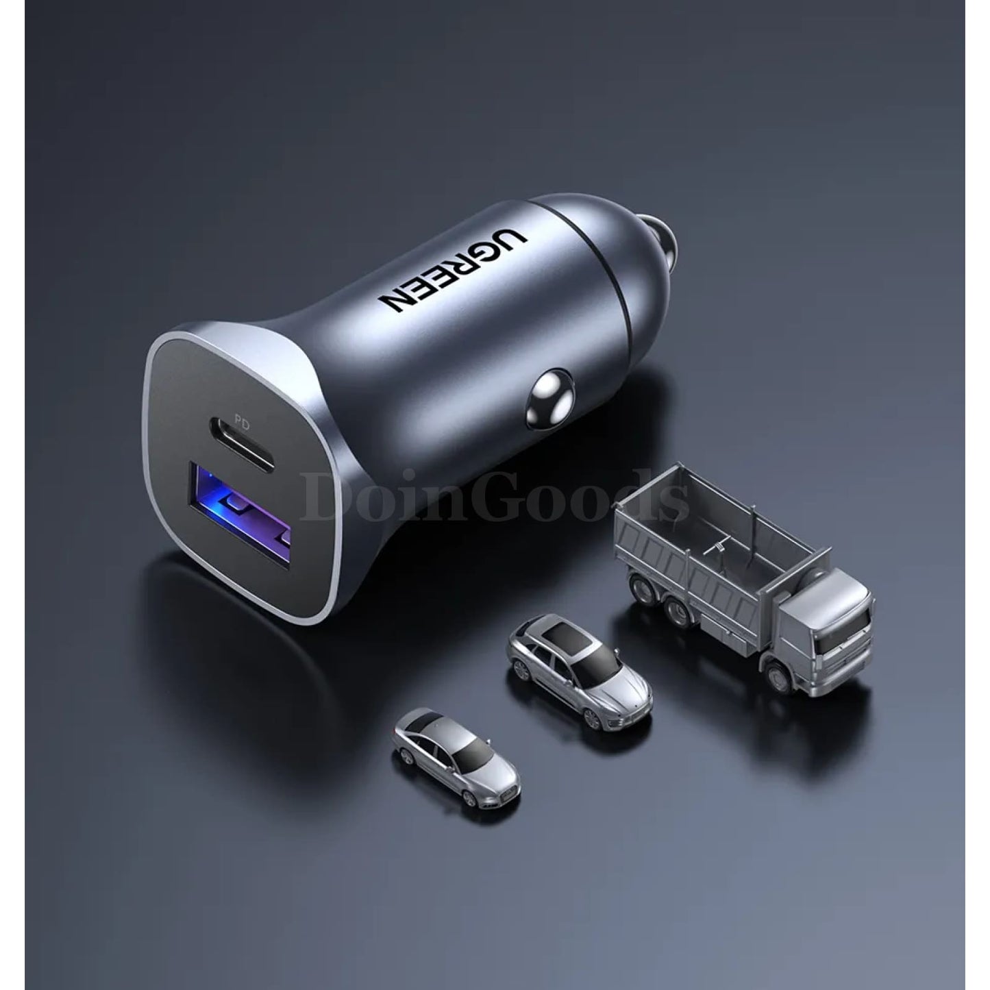 Ugreen Car Charger Fast Usb Type C Quick Charge 4.0 3.0 Iphone 15/14/13 Xiaomi 301635