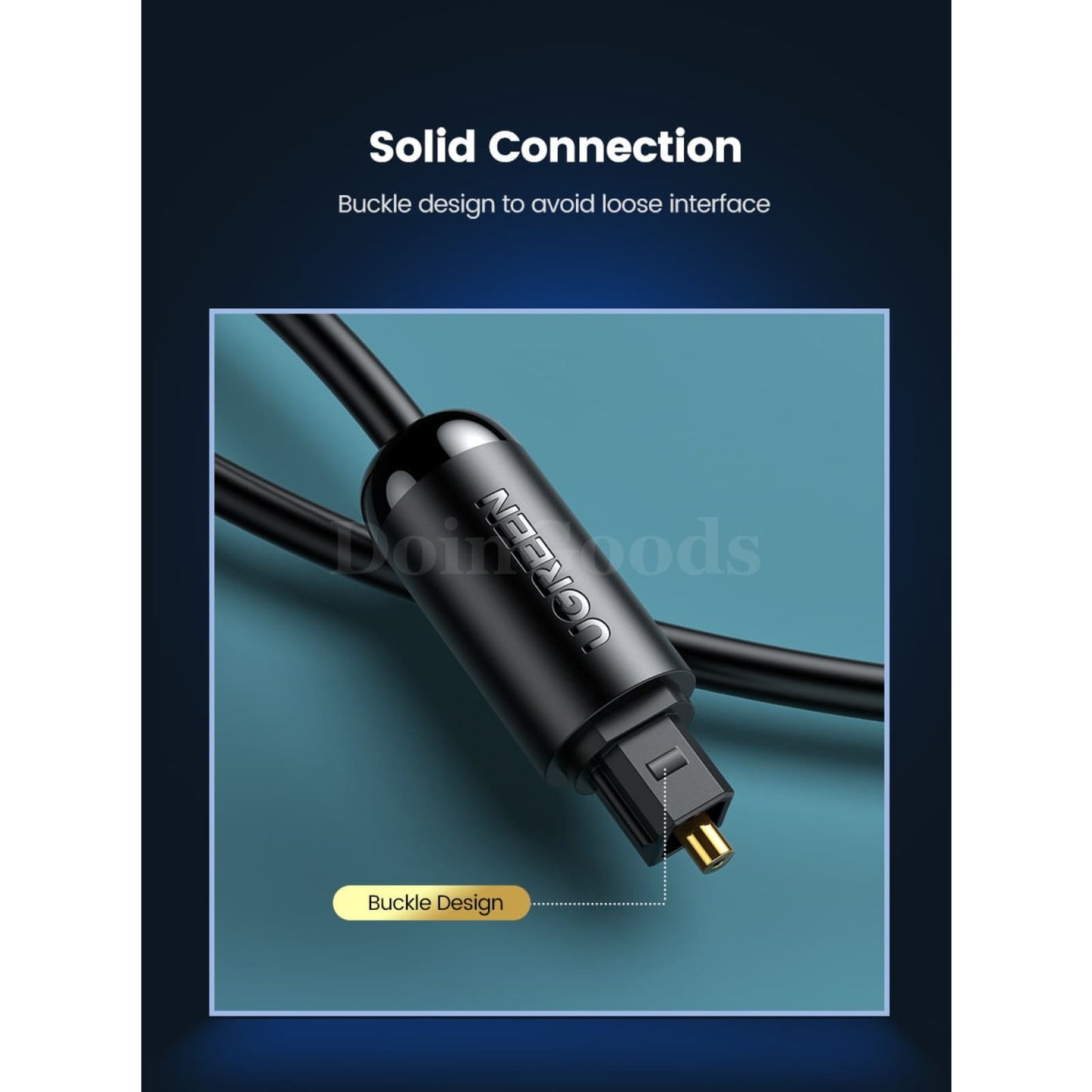 Ugreen Digital Optical Audio Cable - Toslink Spdif Coaxial For Soundbar Amplifiers 301635