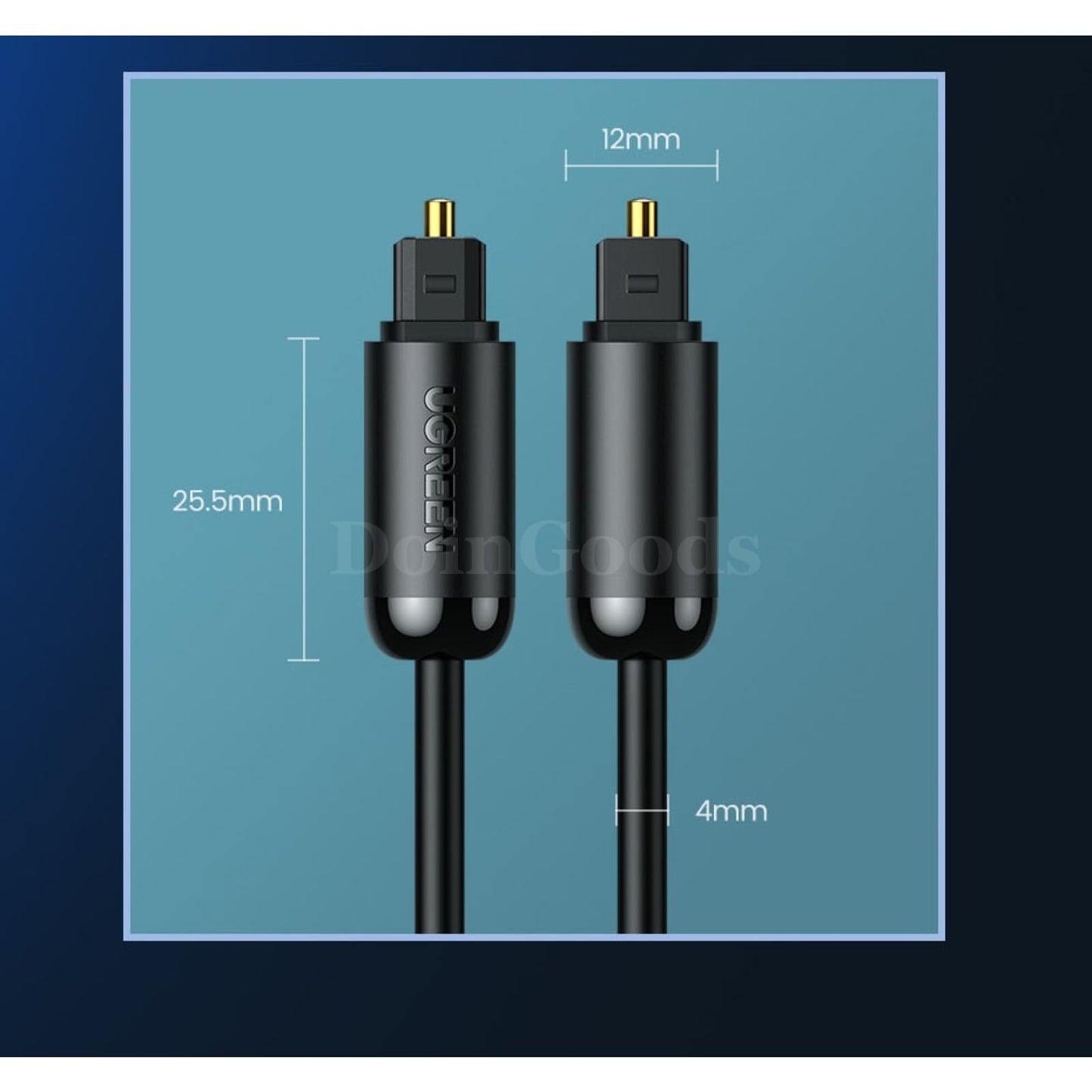 Ugreen Digital Optical Audio Cable - Toslink Spdif Coaxial For Soundbar Amplifiers 301635