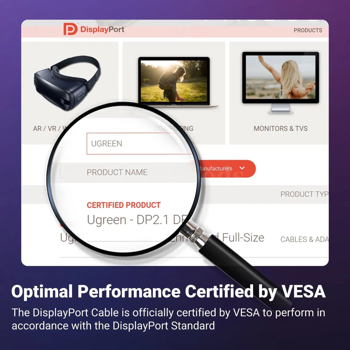 Ugreen Displayport Cable - 16K/8K Video And Audio For Xiaomi Tv Box Pc Laptop Monitor Game 301635