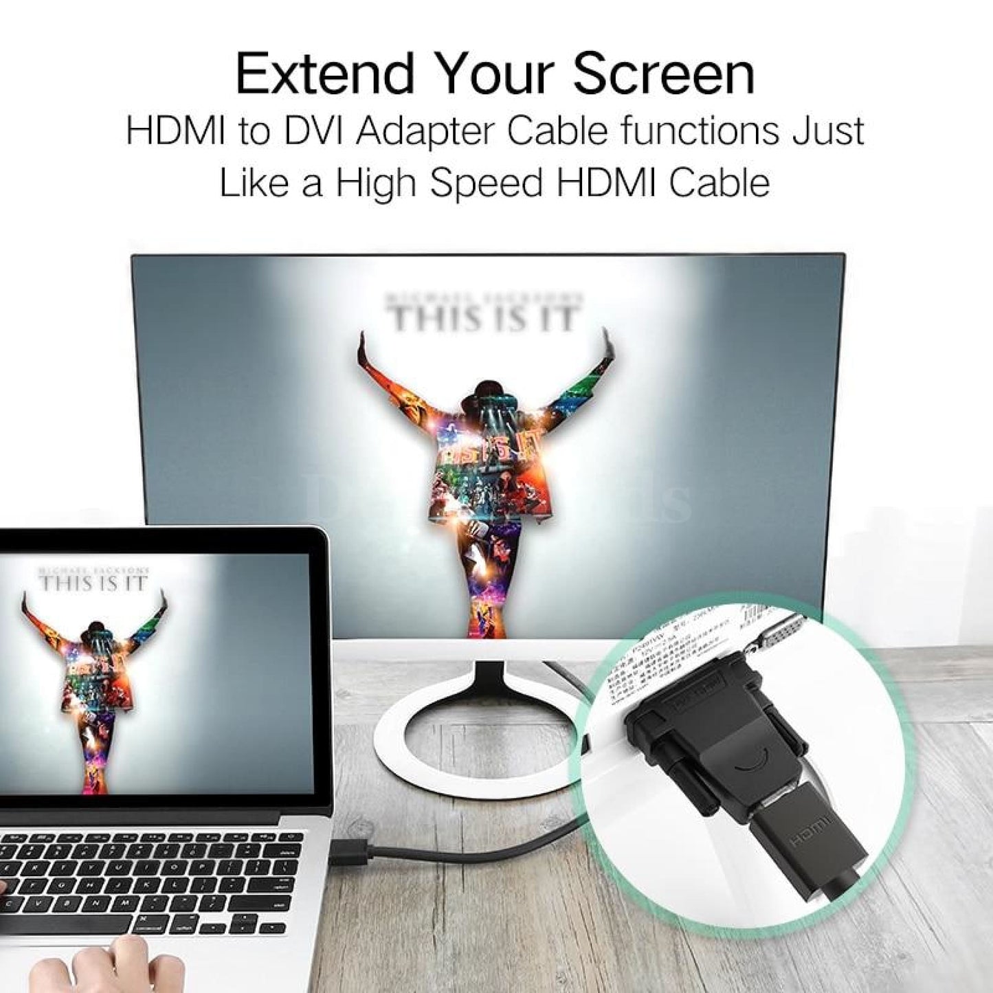 Ugreen Dvi-D Male 24 1 Pin To Hdmi Female 19-Pin Dvi Adapter Bidirectional Cable 301635
