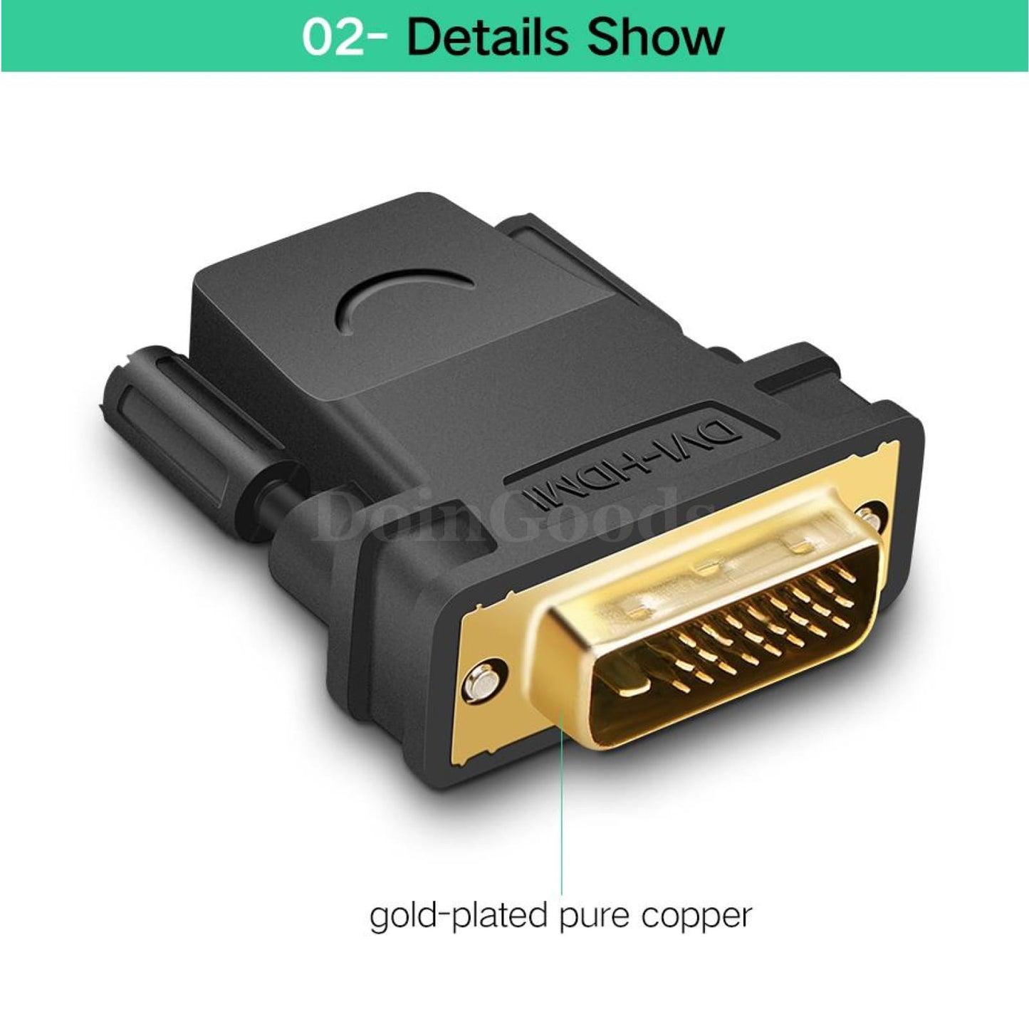 Ugreen Dvi-D Male 24 1 Pin To Hdmi Female 19-Pin Dvi Adapter Bidirectional Cable 301635