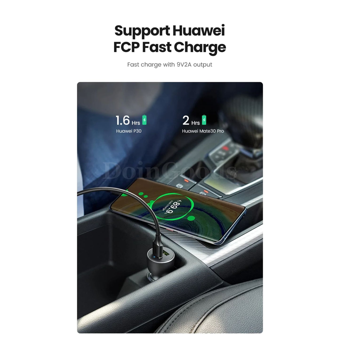Ugreen Fast Car Charger Quick Charge 3.0 For Redmi Note 10 Xiaomi Iphone Samsung 301635