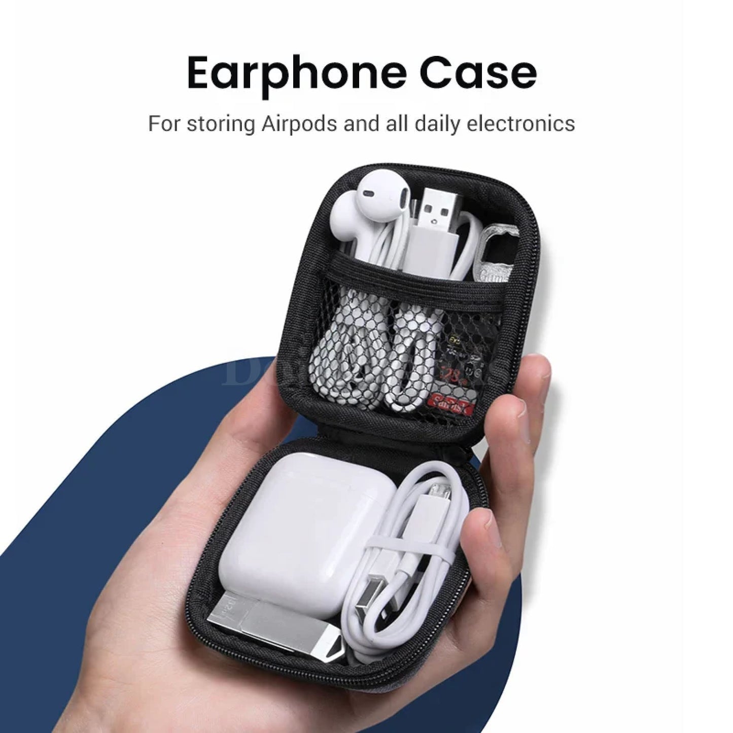 Ugreen Hard Earphone Case Headphone Bag Cover For Airpods Earpods Sennheiser 301635