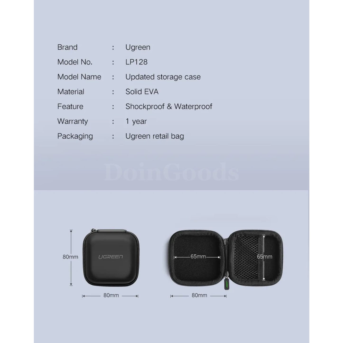 Ugreen Hard Earphone Case Headphone Bag Cover For Airpods Earpods Sennheiser 301635