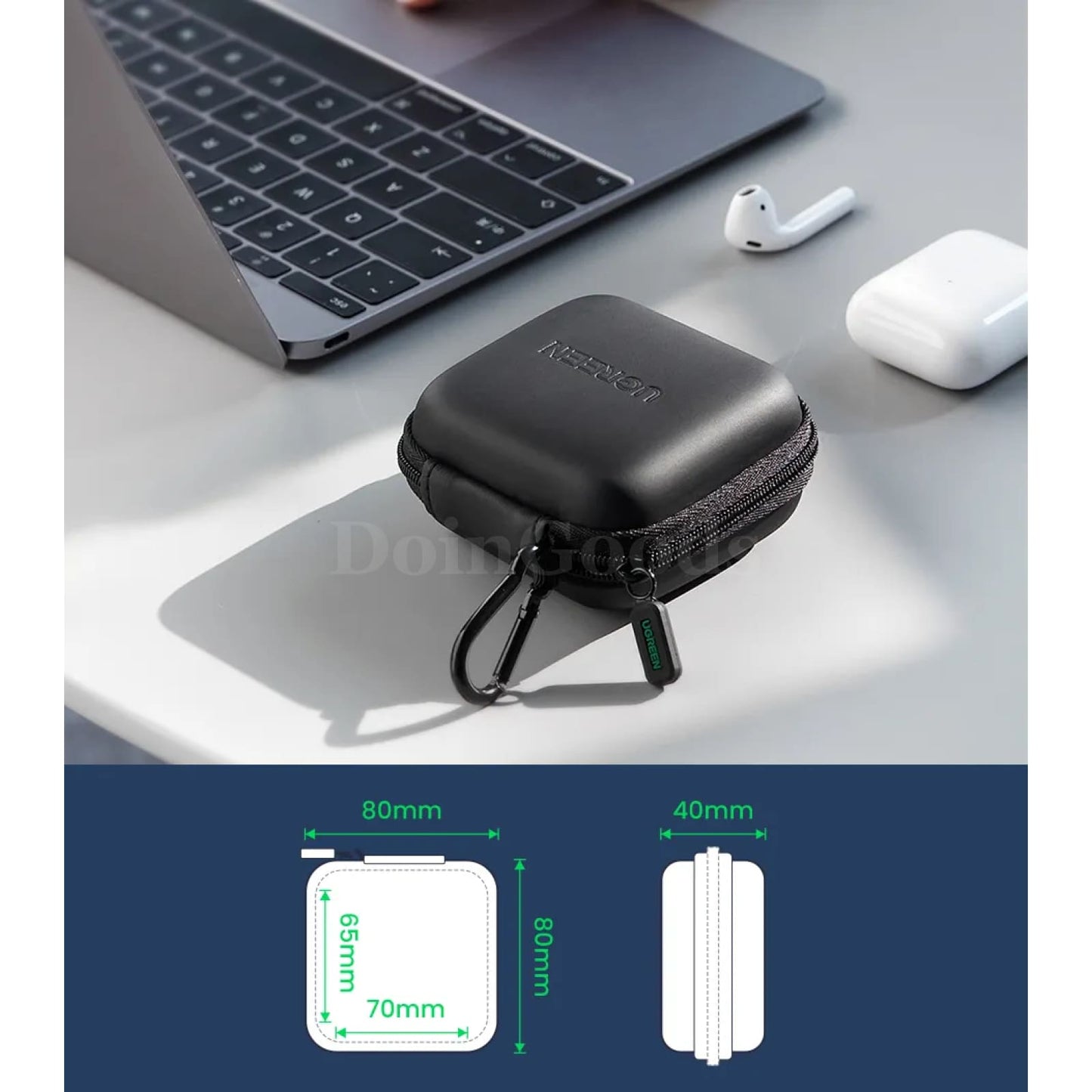 Ugreen Hard Earphone Case Headphone Bag Cover For Airpods Earpods Sennheiser 301635