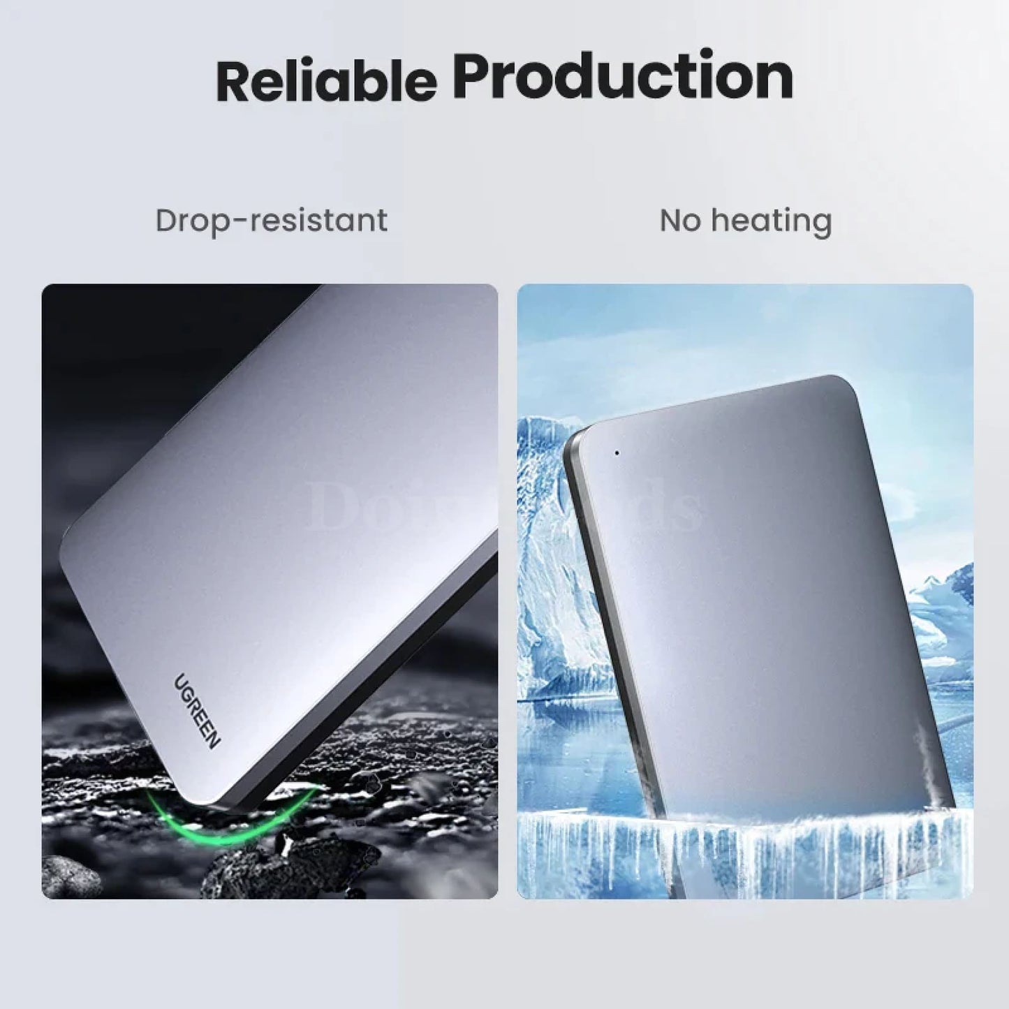 Ugreen Hdd Case 2.5 Sata Usb C 3.1 Gen 2 6Gbps External Hard Drive Aluminum Box 301635