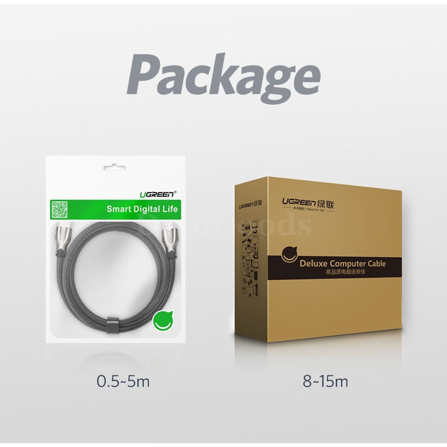 Ugreen Hdmi Cable 4K/60Hz - Audio Switch Splitter For Tv Box Ps4 301635