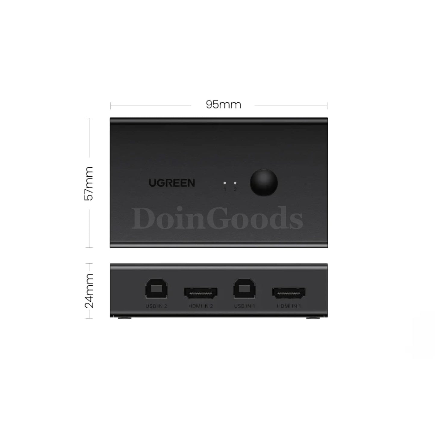 Ugreen Hdmi-Compatible Kvm Switch 4K@60Hz Usb 2.0 Switcher In 1 Out Printer 301635