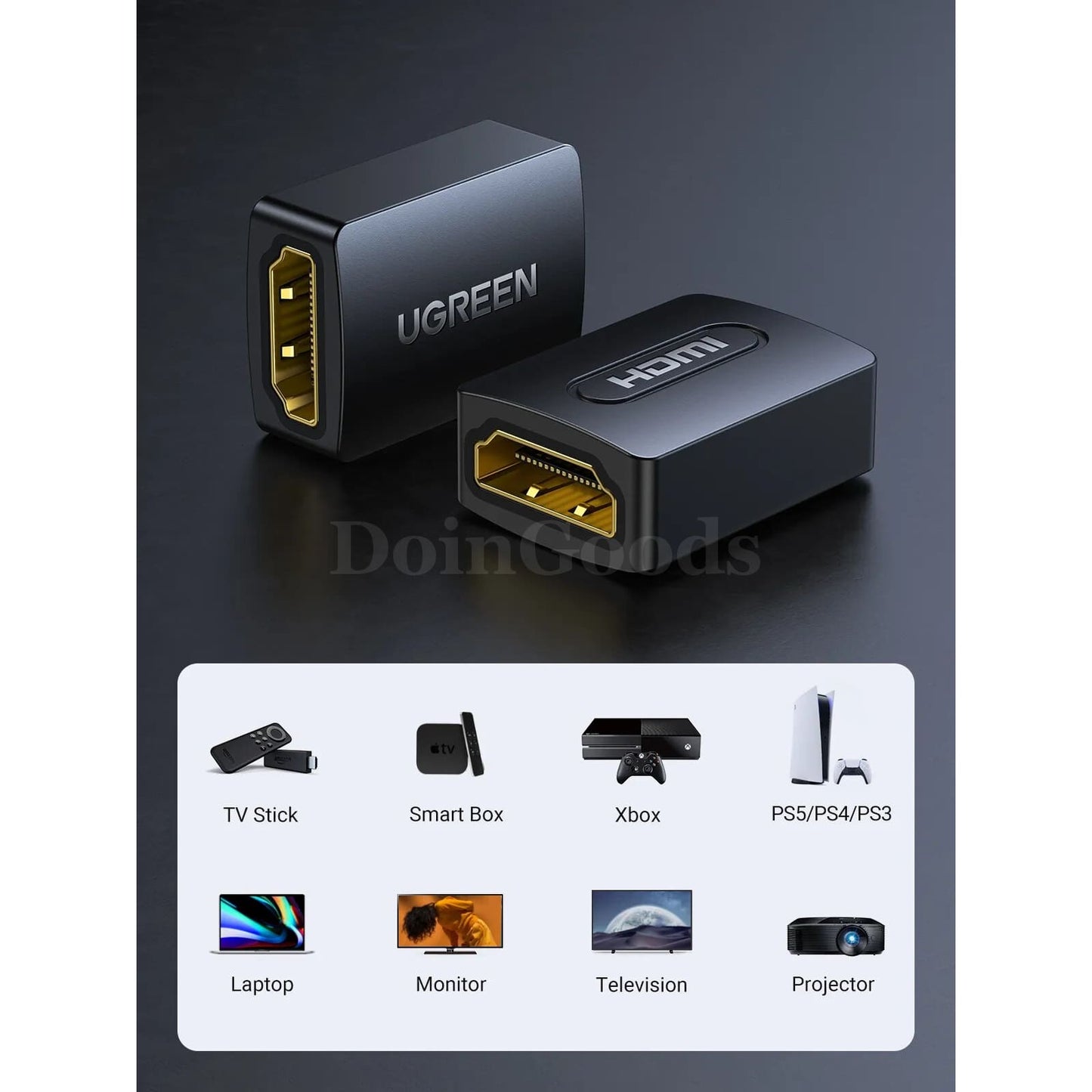 Ugreen Hdmi Extender - 4K 2.0 Female To Coupler For Ps4 Cable 301635