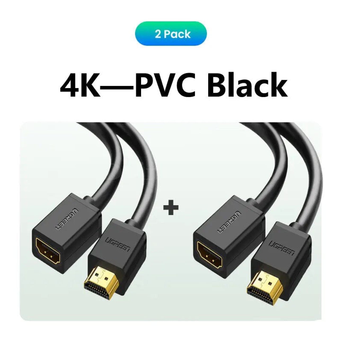 Ugreen Hdmi Extension Cable Extender Male To Female Cord Extention 1080P 4K 3D 2 Pack / 0.5M 301635-