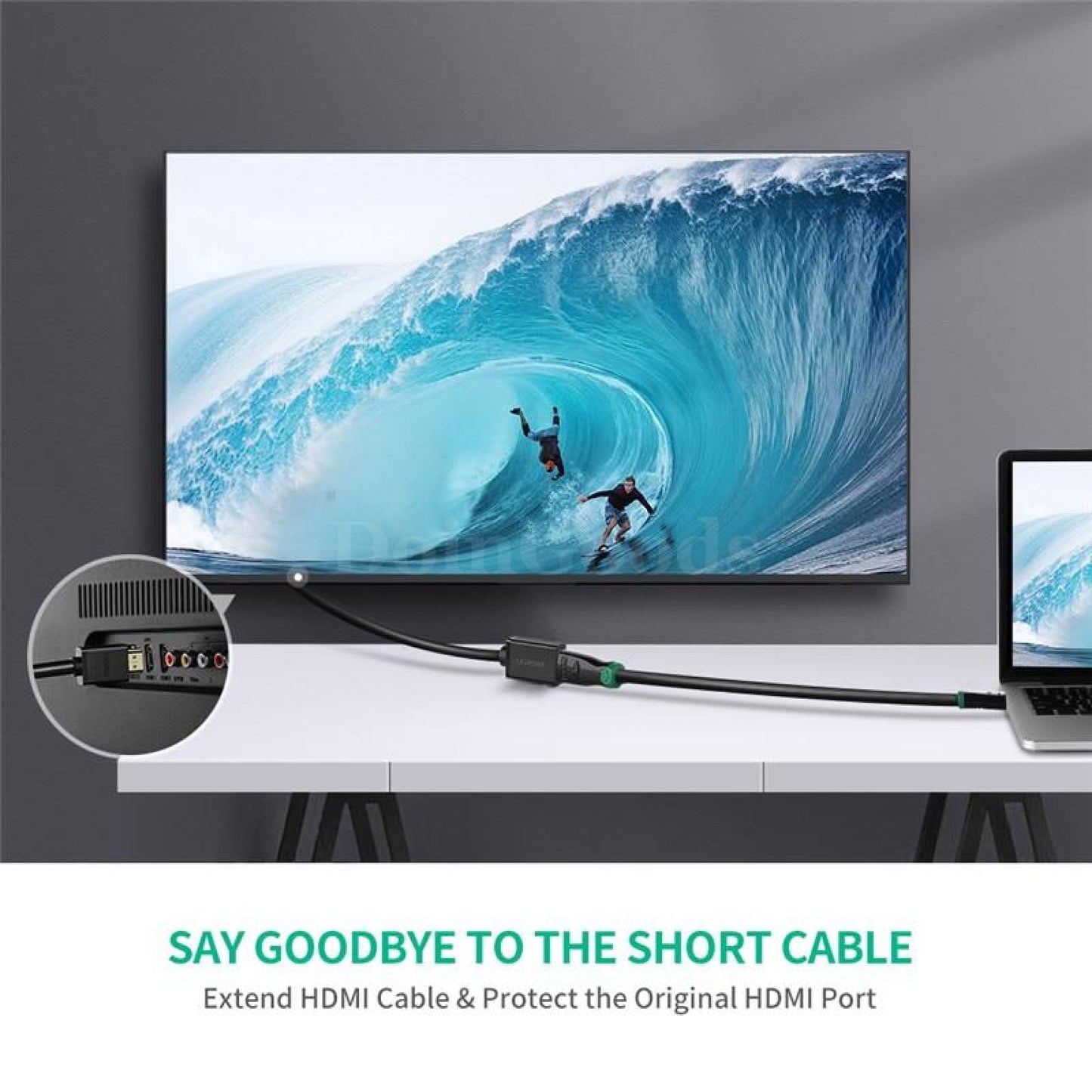 Ugreen Hdmi Extension Cable Extender Male To Female Cord Extention 1080P 4K 3D 301635