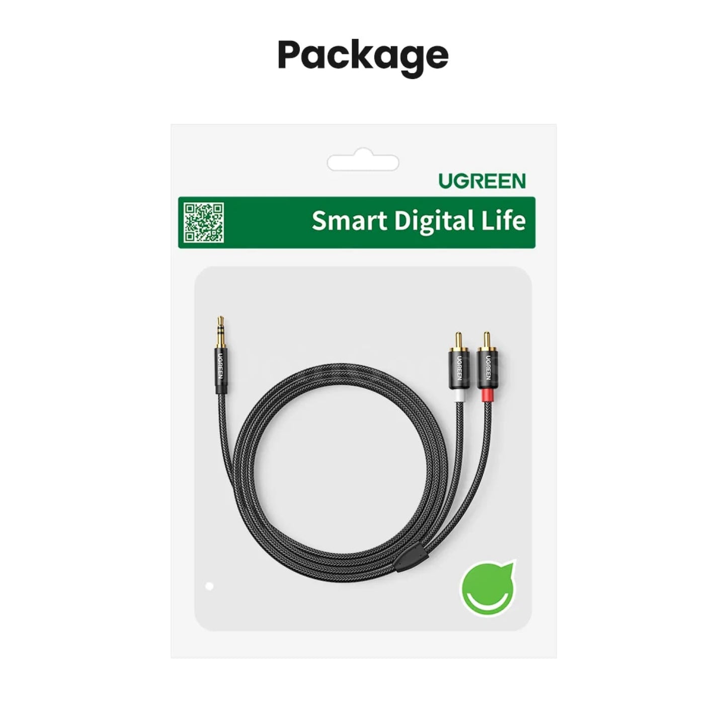 Ugreen Hifi Stereo Rca Cable - 2Rca To 3.5Mm Audio Aux With Y Splitter 301635