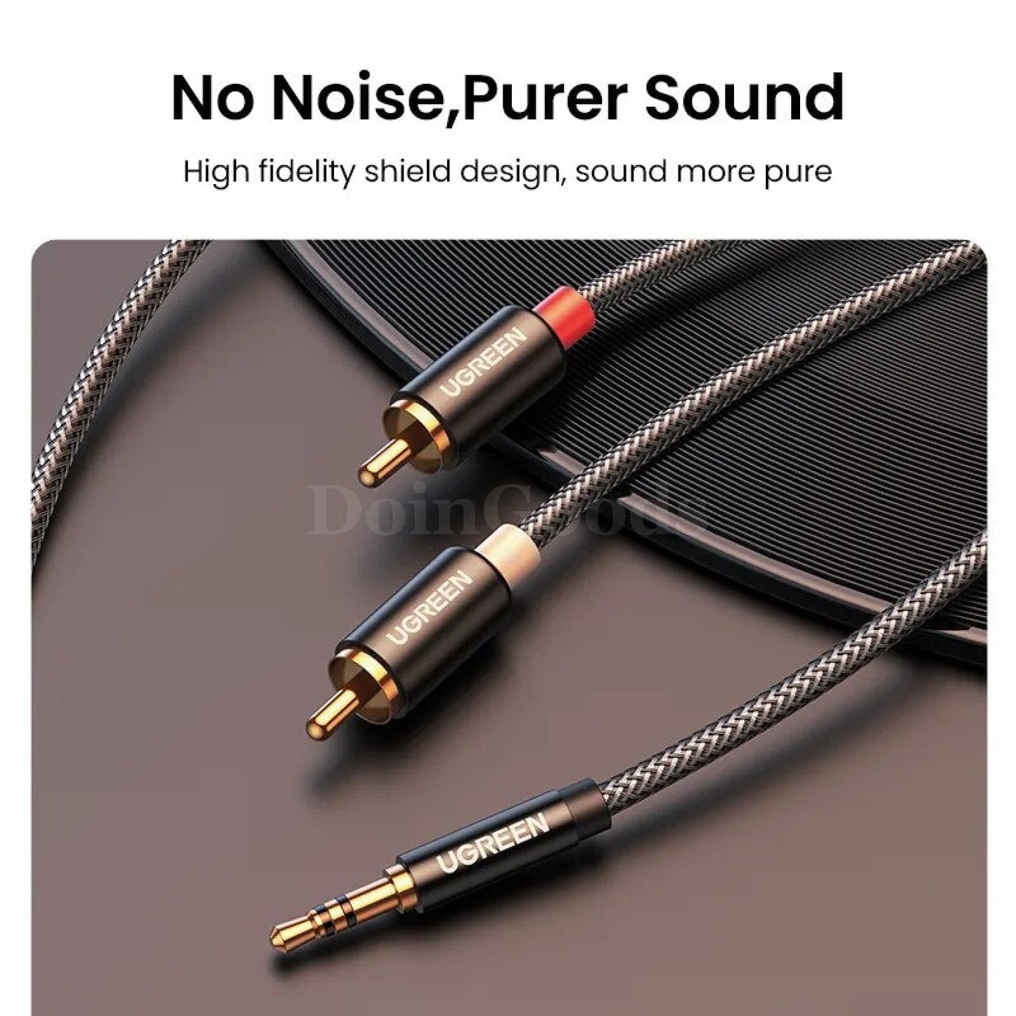 Ugreen Hifi Stereo Rca Cable - 2Rca To 3.5Mm Audio Aux With Y Splitter 301635