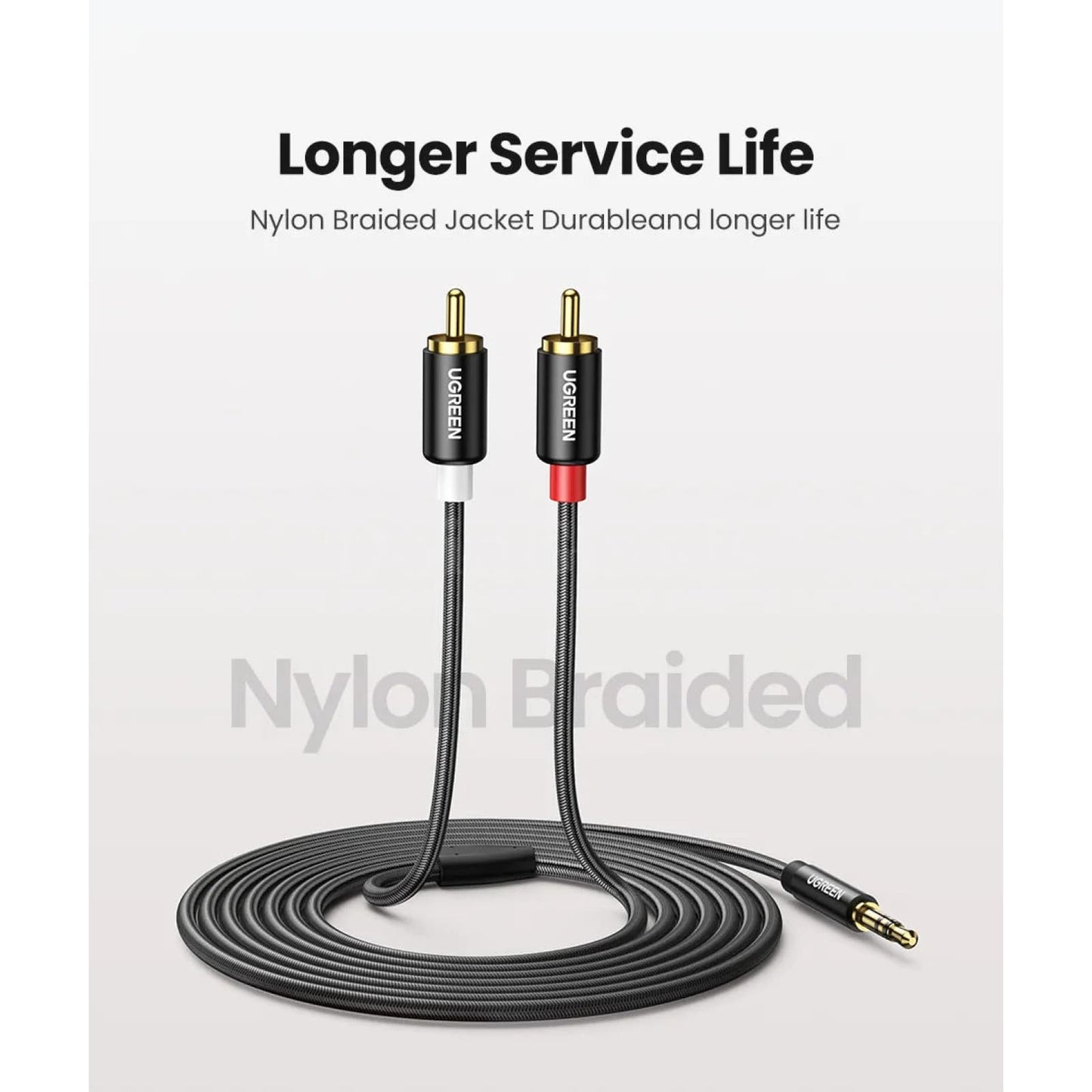 Ugreen Hifi Stereo Rca Cable - 2Rca To 3.5Mm Audio Aux With Y Splitter 301635