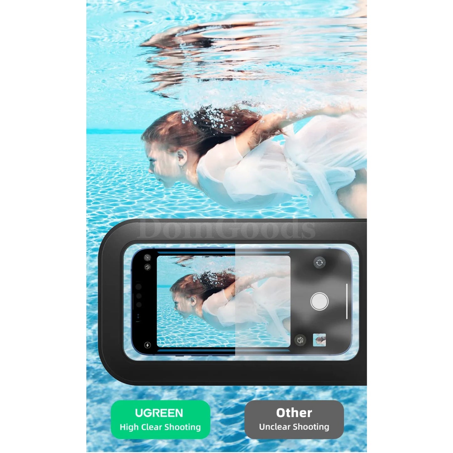 Ugreen Ipx8 Waterproof Phone Case Bag Protective Universal Swim Pouch 301635