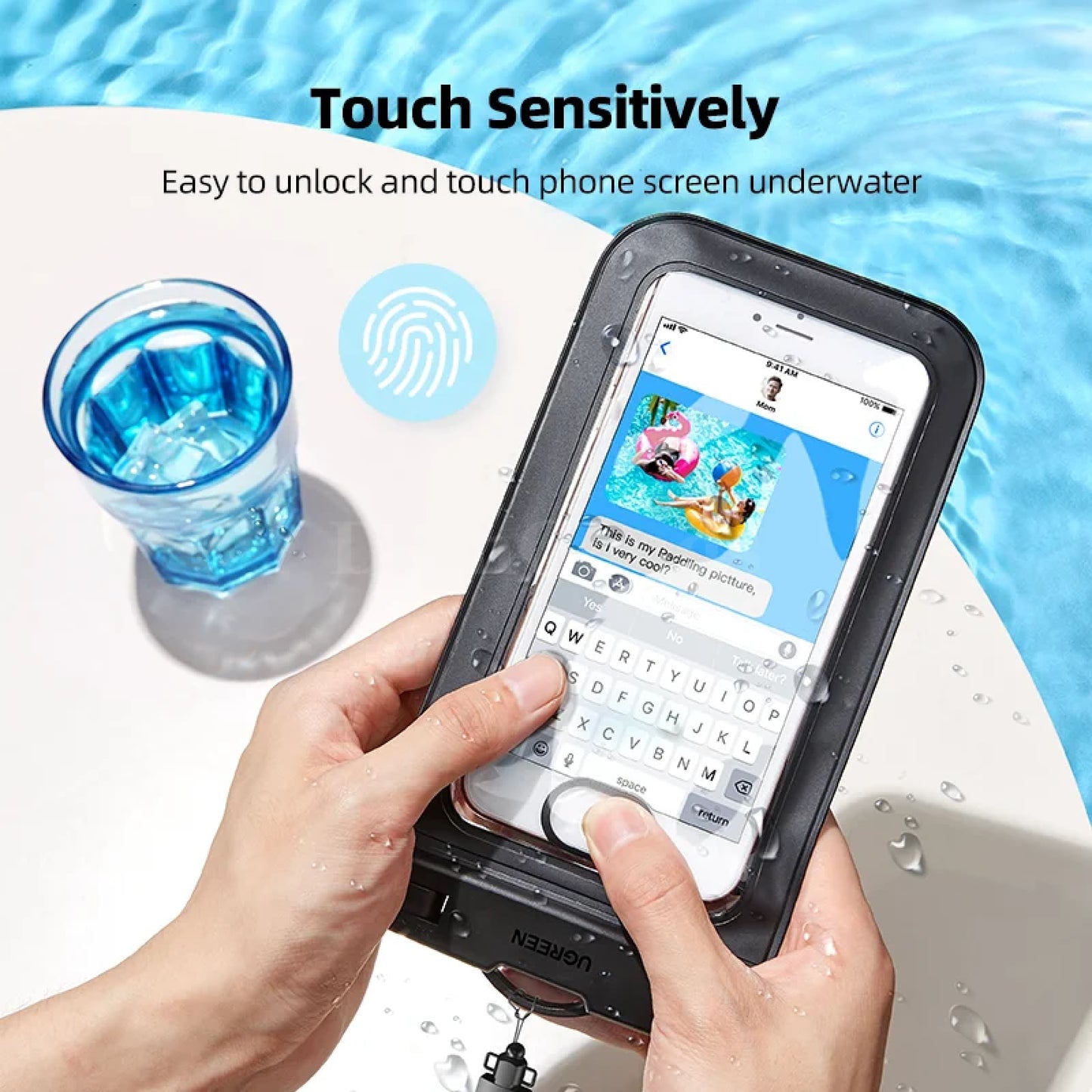 Ugreen Ipx8 Waterproof Phone Case Bag Protective Universal Swim Pouch 301635